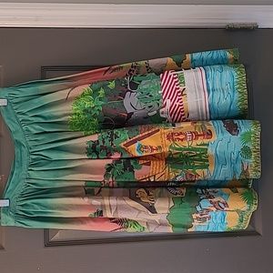 Unique Vintage  Jungle Cruise Skirt